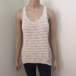 Abercrombie Womens Open Stitch Knit Shine Tank Top Sweater Size XS Shirt
